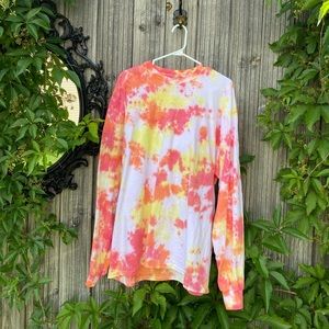 Hand dyed 🍊🍋🍉 long sleeve crewneck T-shirt.